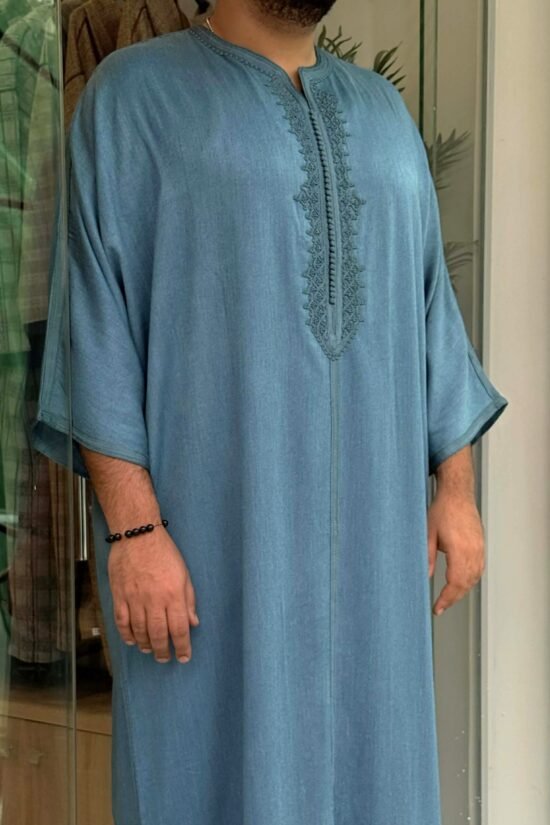 Mlifa Cotton Gandoura 100% Handmade